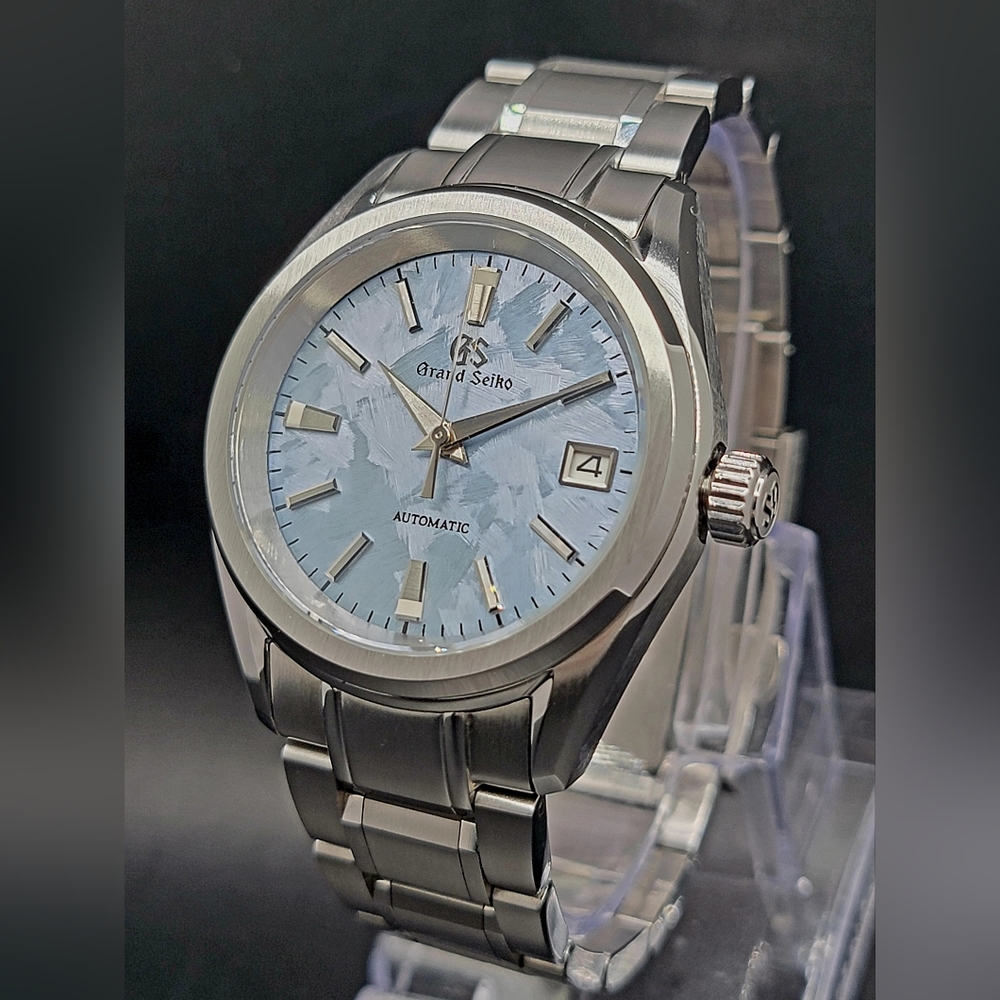 Grand Seiko Silver and Blue Automatic MOD Watch